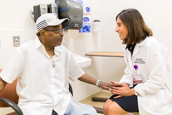 UChicago Medicine physician speaking with a patient